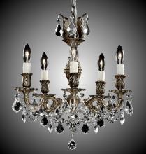 American Brass & Crystal CH9512-A-01G-PI - Five Light Chandelier